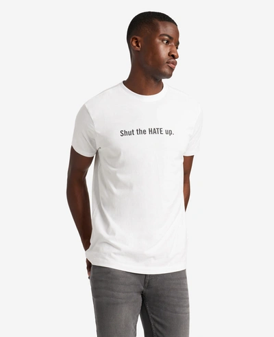 Kenneth Cole Site Exclusive! Shut The Hate Up T-shirt In White