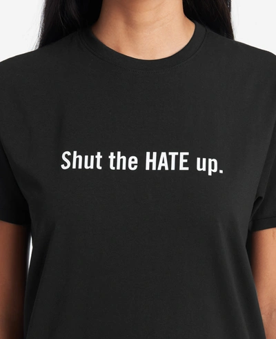 Kenneth Cole Site Exclusive! Shut The Hate Up T-shirt In Black