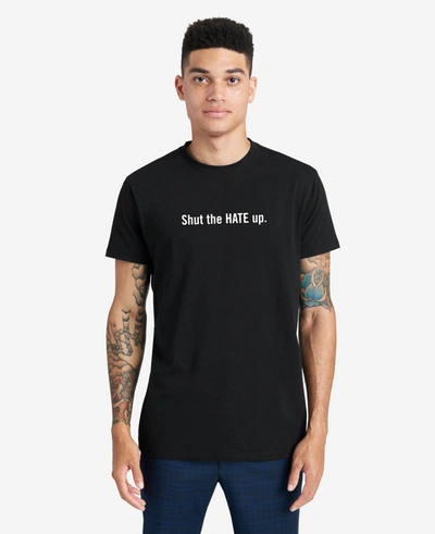 Shop Kenneth Cole Site Exclusive! Shut The Hate Up T-shirt In Black