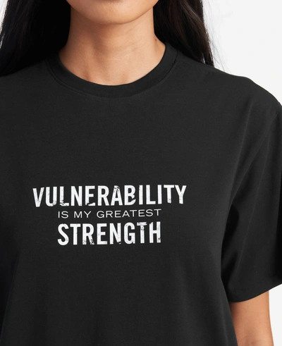 Shop Kenneth Cole Site Exclusive! Vulnerability / Strength T-shirt In Black
