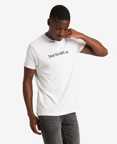 Kenneth Cole Site Exclusive! Shut The Hate Up T-shirt In White