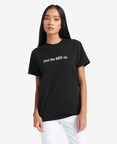 Shop Kenneth Cole Site Exclusive! Shut The Hate Up T-shirt In Black