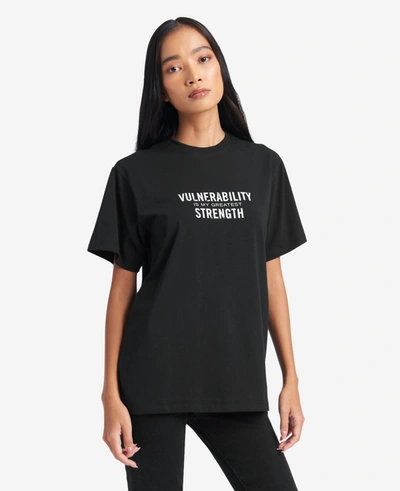 Shop Kenneth Cole Site Exclusive! Vulnerability / Strength T-shirt In Black