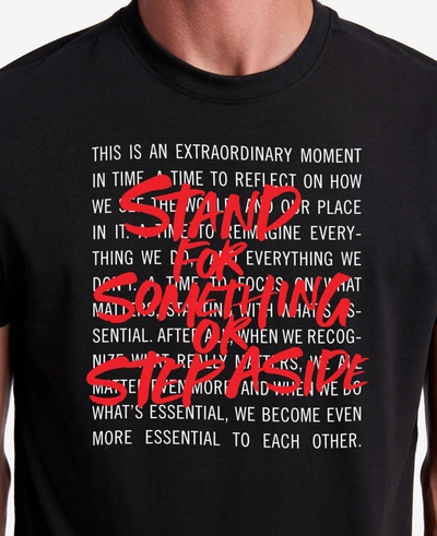 Shop Kenneth Cole Site Exclusive! Stand For Something T-shirt In Black