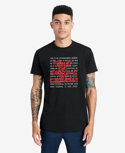 Shop Kenneth Cole Site Exclusive! Stand For Something T-shirt In Black