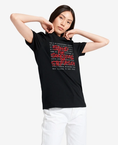 Shop Kenneth Cole Site Exclusive! Stand For Something T-shirt In Black