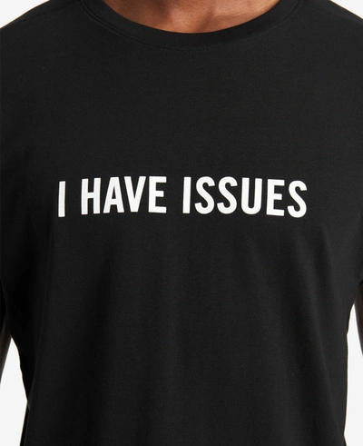 Kenneth Cole Site Exclusive! I Have Issues T-shirt In Black