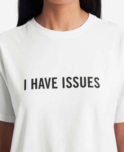 Kenneth Cole Site Exclusive! I Have Issues T-shirt In White
