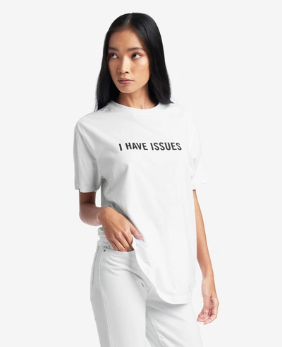 Kenneth Cole Site Exclusive! I Have Issues T-shirt In White