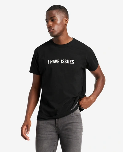 Kenneth Cole Site Exclusive! I Have Issues T-shirt In Black