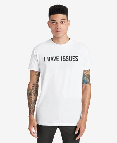 Kenneth Cole Site Exclusive! I Have Issues T-shirt In White
