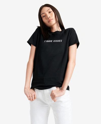 Kenneth Cole Site Exclusive! I Have Issues T-shirt In Black