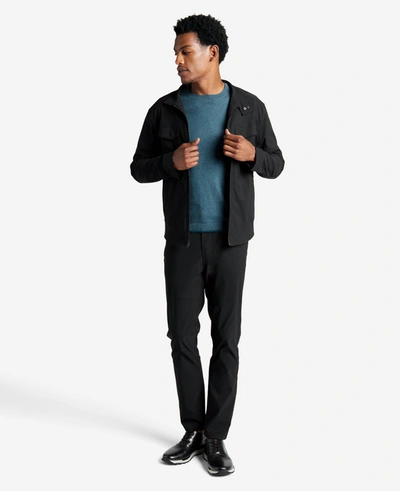 Kenneth Cole Men's Slim Fit Lightweight Crewneck Pullover Sweater In Navy