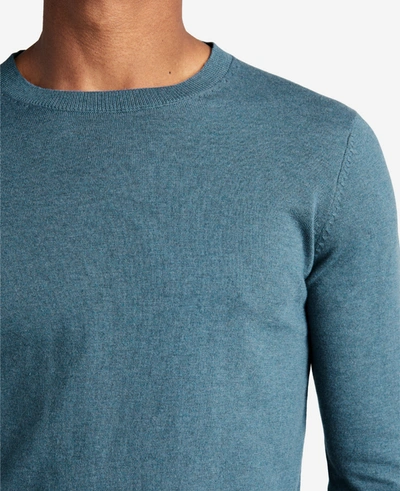 Shop Kenneth Cole Crew Neck Pullover Knit In Navy