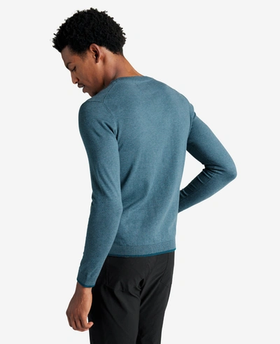 Kenneth Cole Men's Slim Fit Lightweight Crewneck Pullover Sweater In Navy