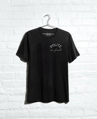 Shop Kenneth Cole Site Exclusive! Polite As Fuck T-shirt In Black