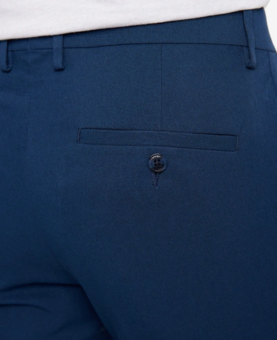 Kenneth Cole Stretch Micro Check Modern Fit Techni-cole Dress Pant In Blue