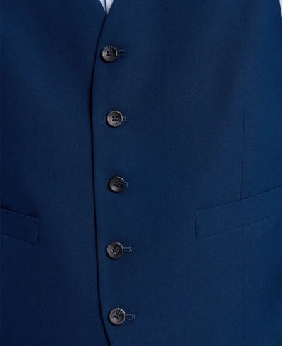 Kenneth Cole Ready Flex Slim-fit Suit Separate Vest In Bright Blue