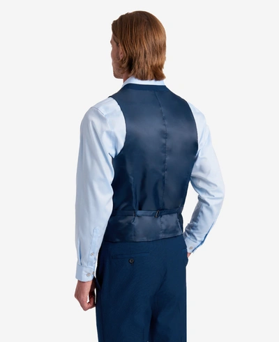 Kenneth Cole Ready Flex Slim-fit Suit Separate Vest In Bright Blue