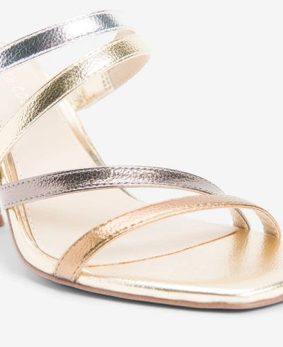 Shop Kenneth Cole Blanche Strappy Heeled Sandal In Multi Gold