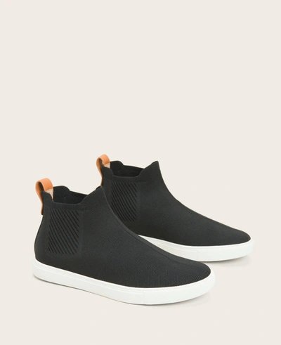 Shop Gentle Souls Rory Mid-top Knit Sneaker In Black