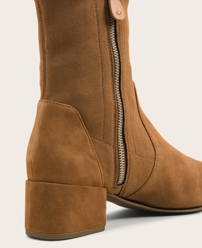 Gentle Souls Ella Leather Stretch Bootie In Cognac