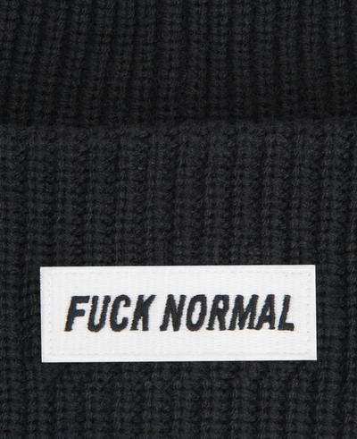 Kenneth Cole Site Exclusive! F Normal Beanie Hat In Black