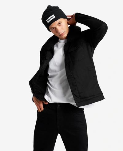 Kenneth Cole Site Exclusive! F Normal Beanie Hat In Black