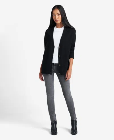 Kenneth Cole Site Exclusive! Oversized Knit Cardigan In Black