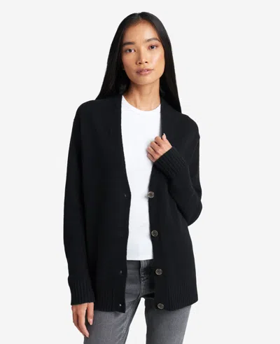 Kenneth Cole Site Exclusive! Oversized Knit Cardigan In Black