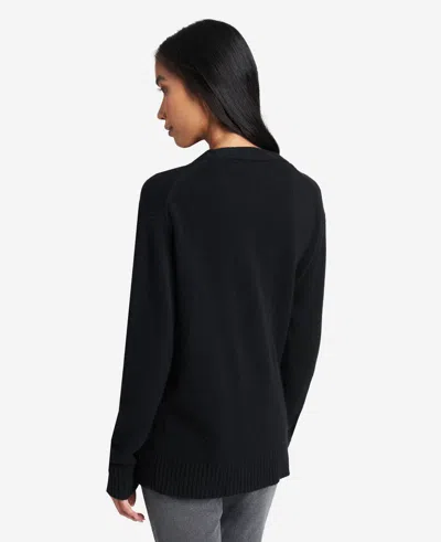 Kenneth Cole Site Exclusive! Oversized Knit Cardigan In Black