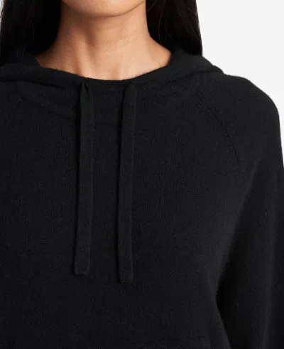 Kenneth Cole Site Exclusive! Knit Hoodie In Black