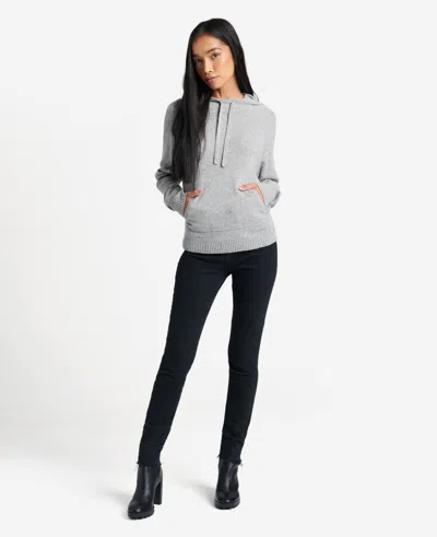 Kenneth Cole Site Exclusive! Knit Hoodie In Heather Grey