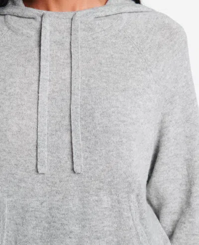 Kenneth Cole Site Exclusive! Knit Hoodie In Heather Grey