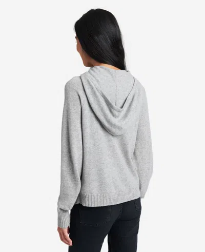 Kenneth Cole Site Exclusive! Knit Hoodie In Heather Grey