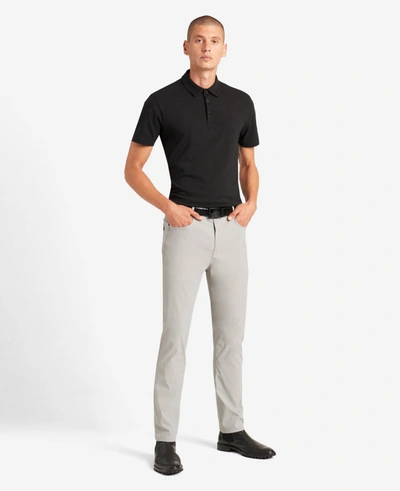 Kenneth Cole Water-resistant Flexible 5-pocket Pant In Light Grey