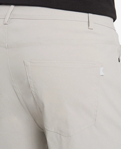 Kenneth Cole Water-resistant Flexible 5-pocket Pant In Light Grey