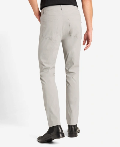 Kenneth Cole Water-resistant Flexible 5-pocket Pant In Light Grey