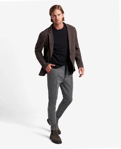 Kenneth Cole Knit Tailored Pant In Black Heather