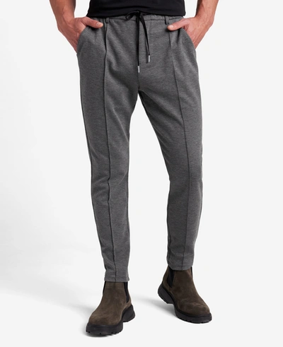 Kenneth Cole Knit Tailored Pant In Black Heather