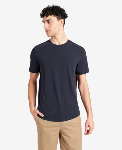 Kenneth Cole Essential Stretch Crew Neck T-shirt In Navy