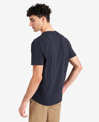 Kenneth Cole Essential Stretch Crew Neck T-shirt In Navy