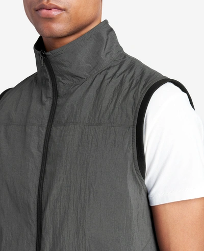 Kenneth Cole Lightweight Water-resistant Vest In Charcoal