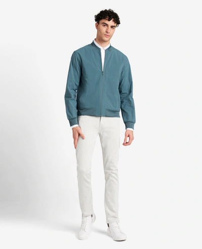 Kenneth Cole Water-resistant Bomber Jacket In Blue