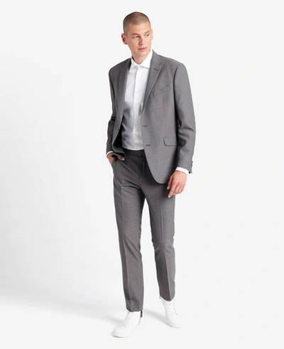 Kenneth Cole Slim-fit Stretch Suit Separate Jacket In Silver