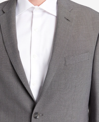 Kenneth Cole Slim-fit Stretch Suit Separate Jacket In Silver