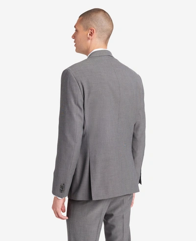Shop Kenneth Cole Slim-fit Stretch Suit Separate Jacket In Silver
