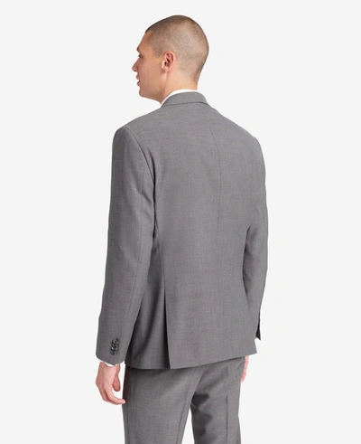 Kenneth Cole Slim-fit Stretch Suit Separate Jacket In Silver