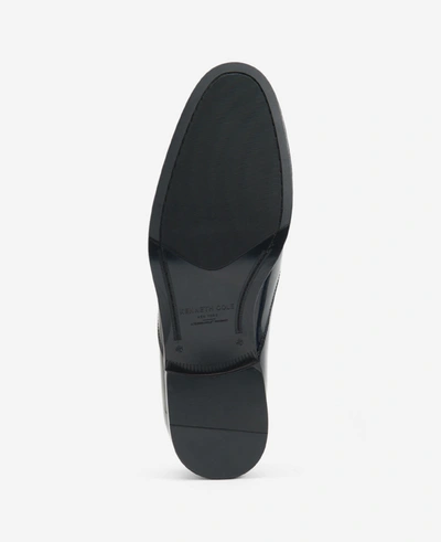 Kenneth Cole Site Exclusive! Tully Patent Slip-on Oxford Shoe With Techni-cole In Black