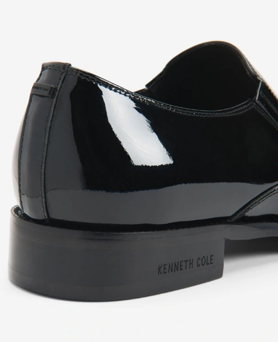Kenneth Cole Site Exclusive! Tully Patent Slip-on Oxford Shoe With Techni-cole In Black